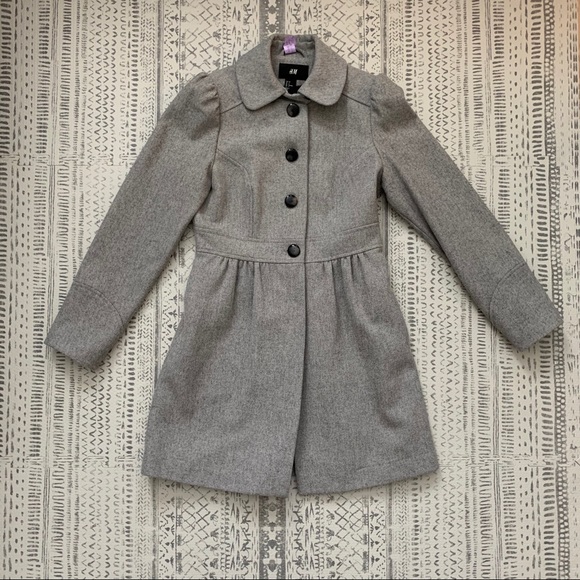 H&M Jackets & Blazers - H&M Gray Coat 50% Recycled wool